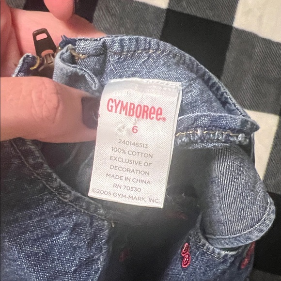 Gymboree Vintage (2005) Denim Dress with Cherry Accents Very Cherry Collection 6 - Picture 13 of 13